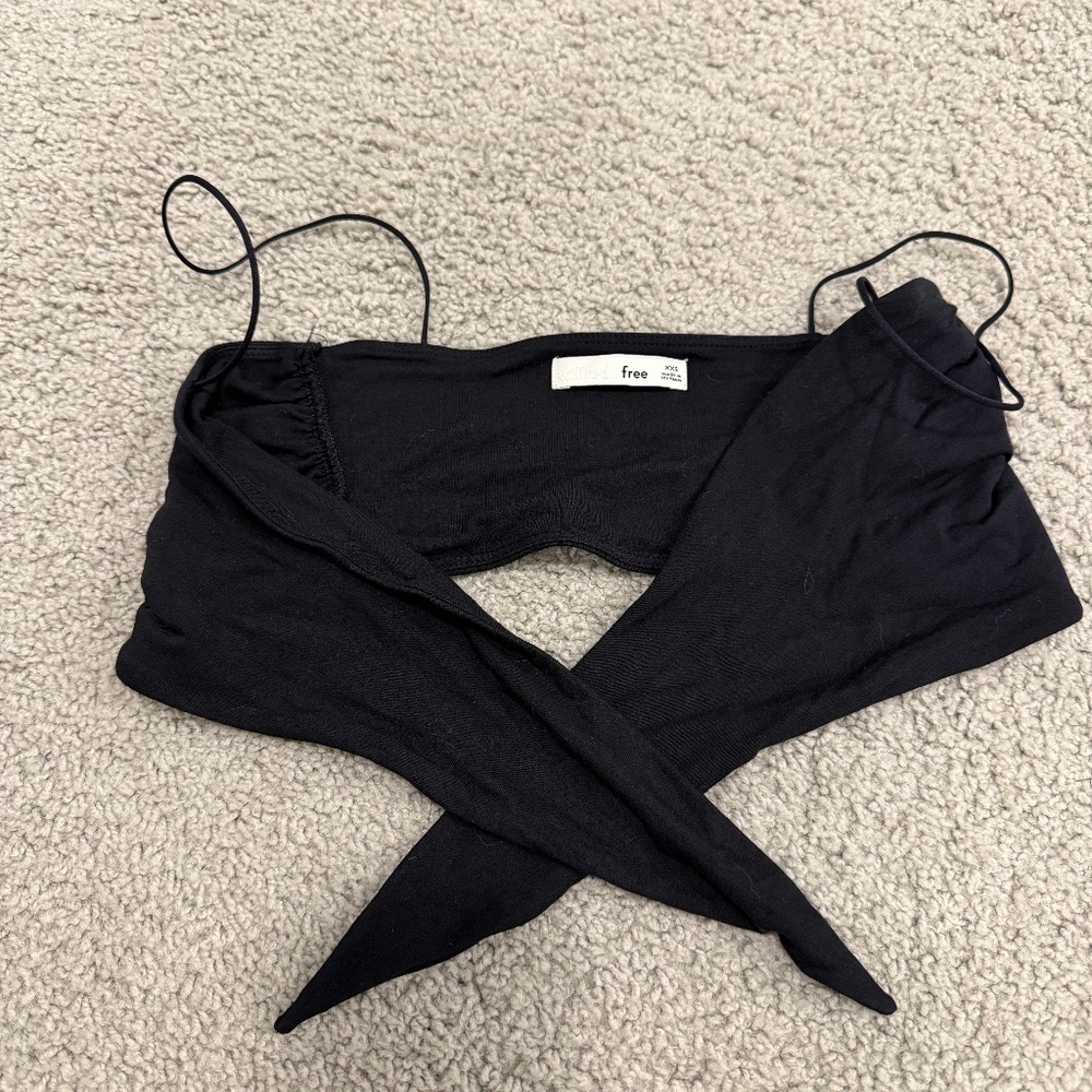 Aritzia Tiny Tie-front Bra Top